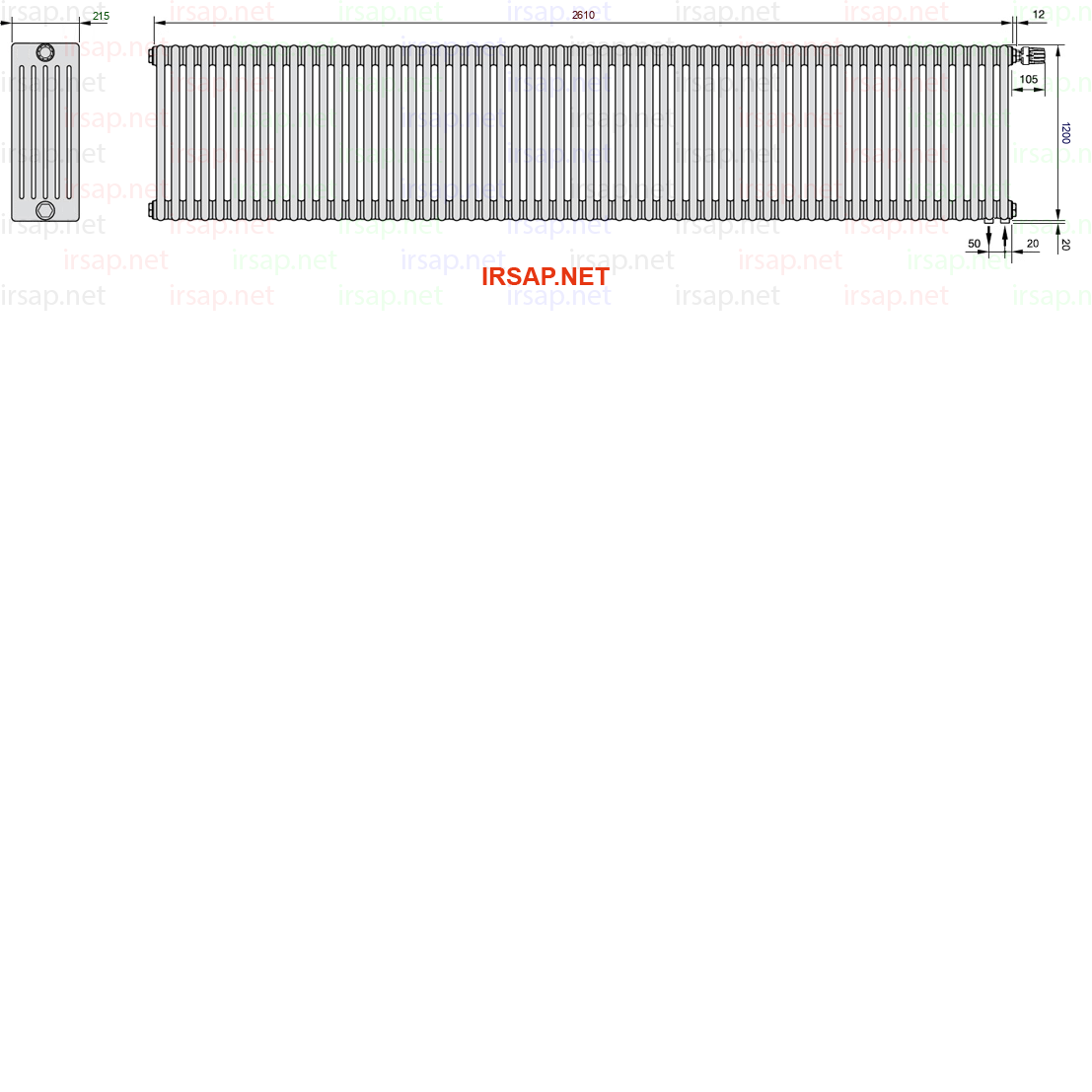 Радиатор IRSAP Tesi 61200/58 T25 CL 01